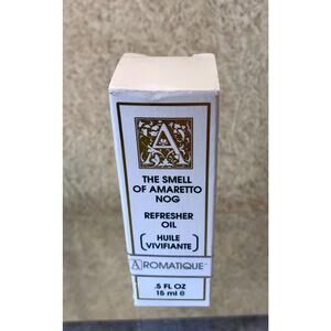 AROMATIQUE Amaretto Nog REFRESHER OIL Flower Floral Scented Potpourri NEW NIB
